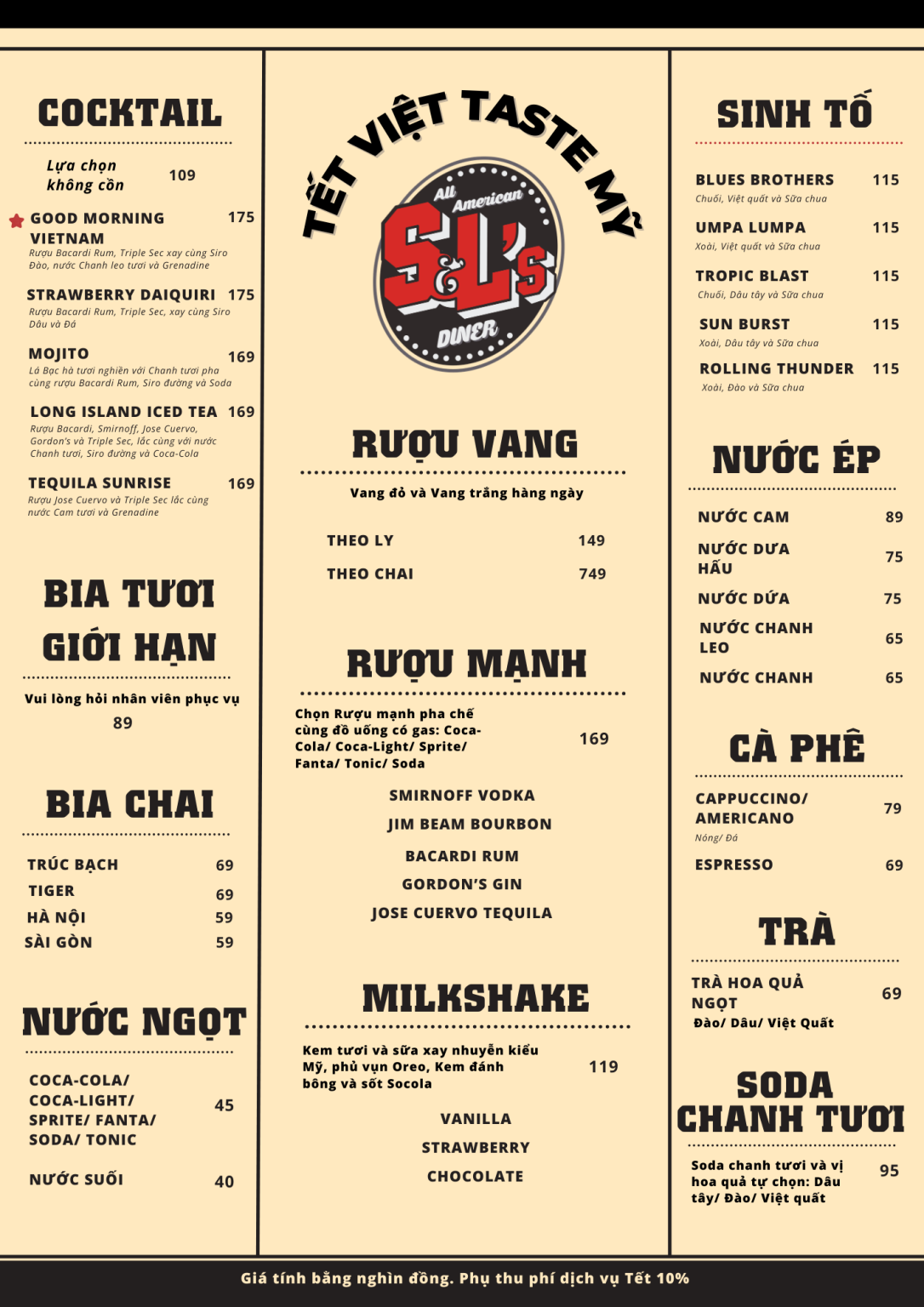 TẾT ĐẾN LÀ LÚC S&L MỞ BÁN MENU TẾT VIỆT TASTE MỸ